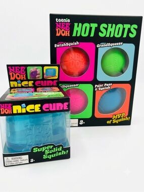 Authentic Schylling NeeDoh Bundle- Hot shots & Nice cube